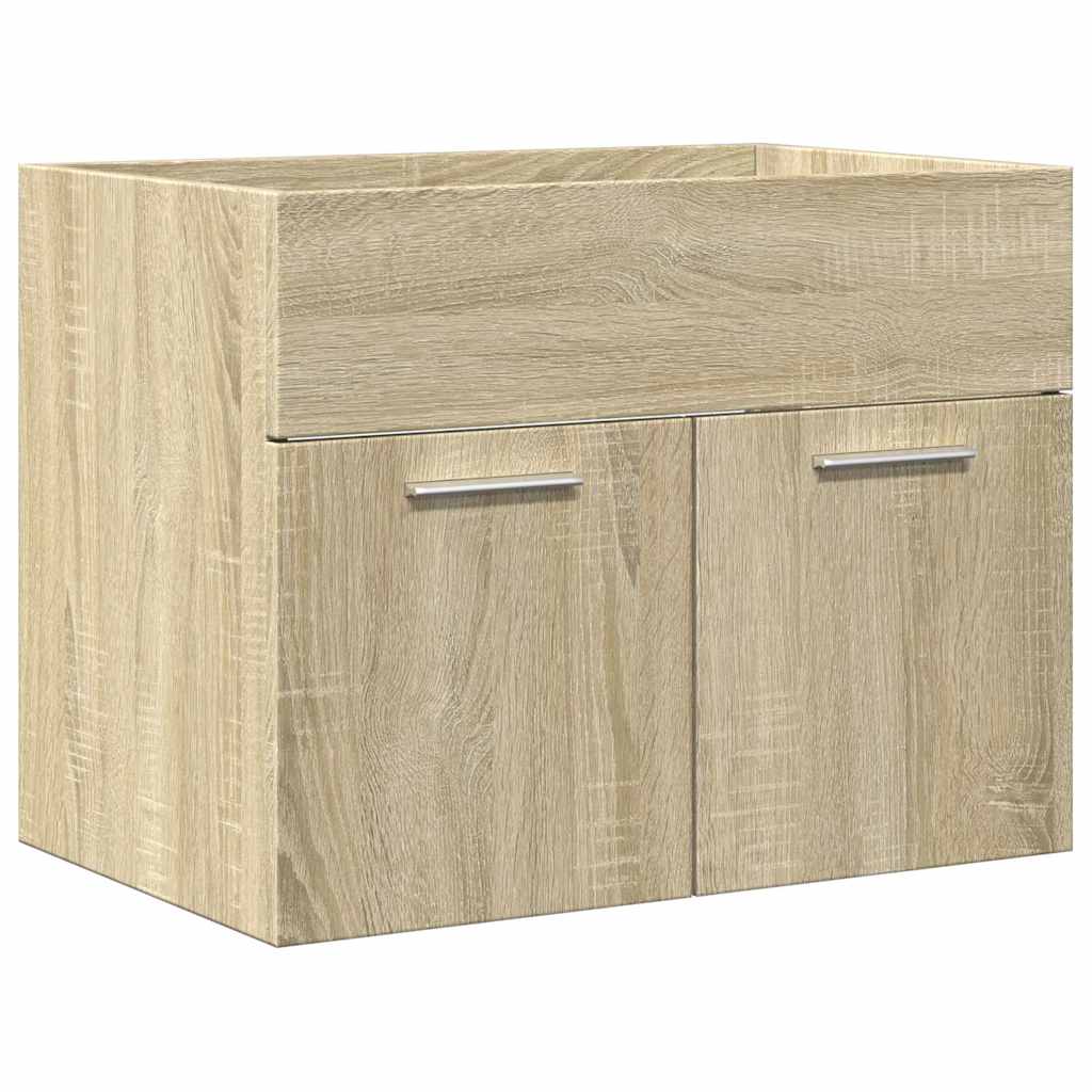 2-tlg. Badmöbel-Set Weiß Holzwerkstoff