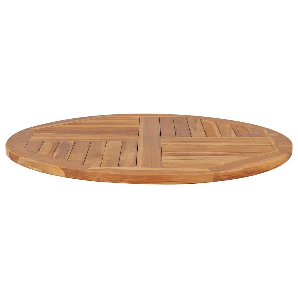 Tischplatte Massivholz Teak Rund 2,5 cm 40 cm