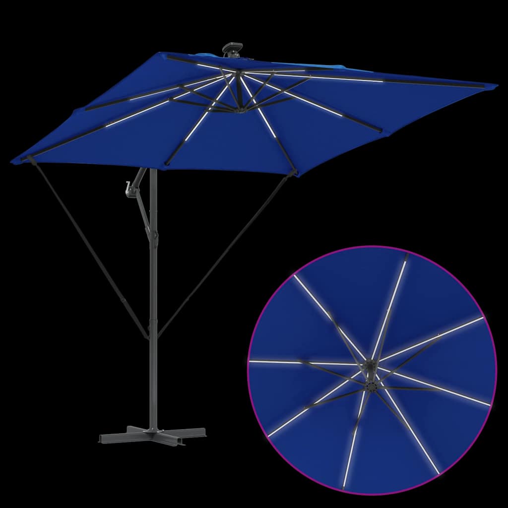 Sonnenschirm Sand 249 x 249 x 250 cm Polyester und Aluminium