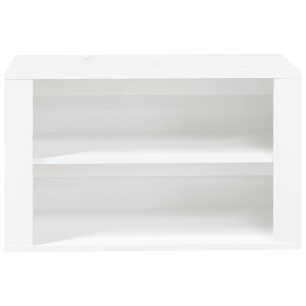 Schuhregal Weiß 75x35x45 cm Holzwerkstoff
