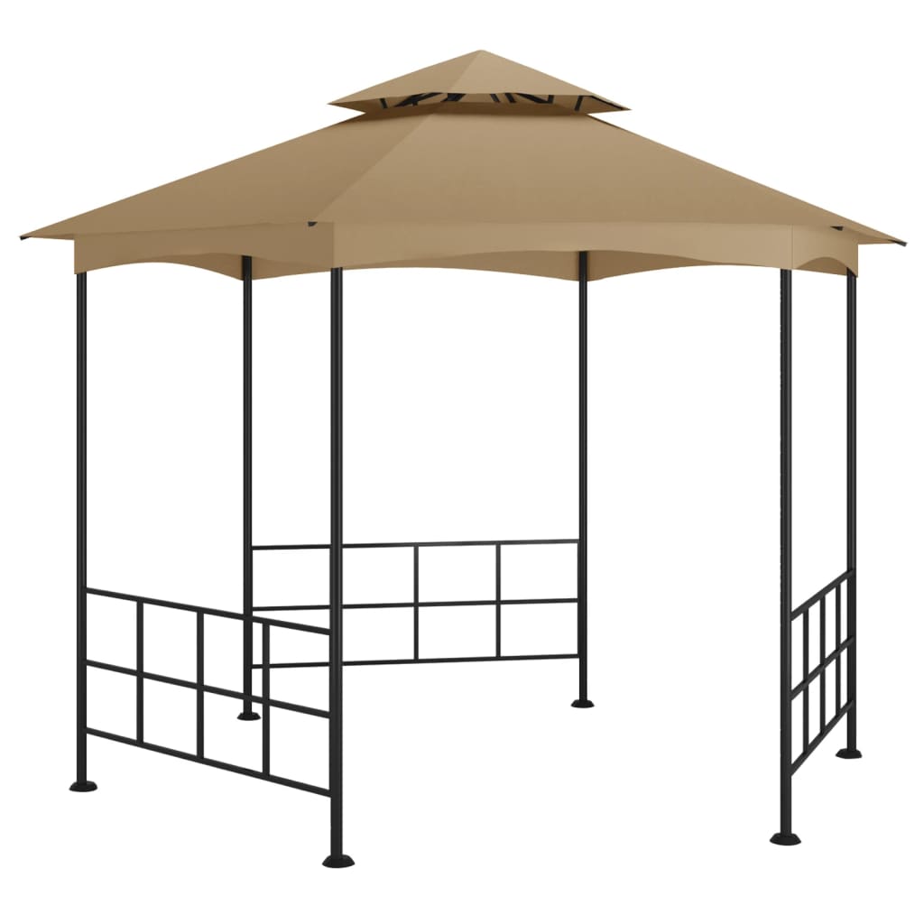 Pavillon mit Seitenwänden 3,1x2,7 m Creme