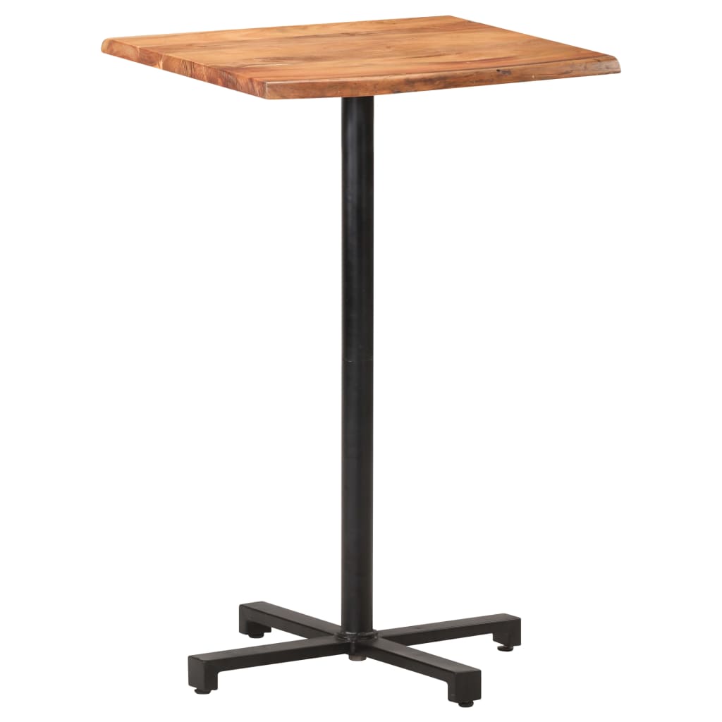Bistrotisch Rund Ø60x75 cm Raues Mangoholz