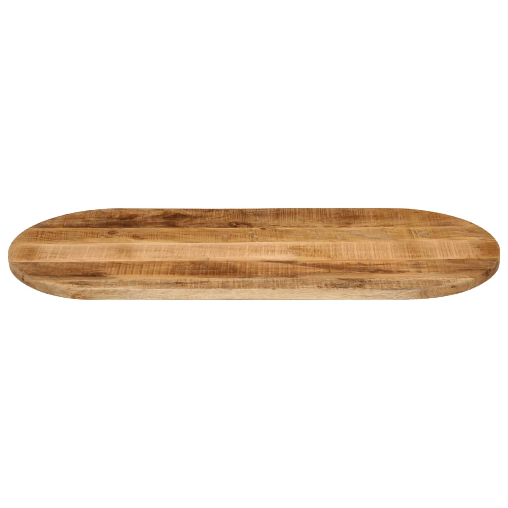 Tischplatte 110x40x2,5 cm Oval Massivholz Mango