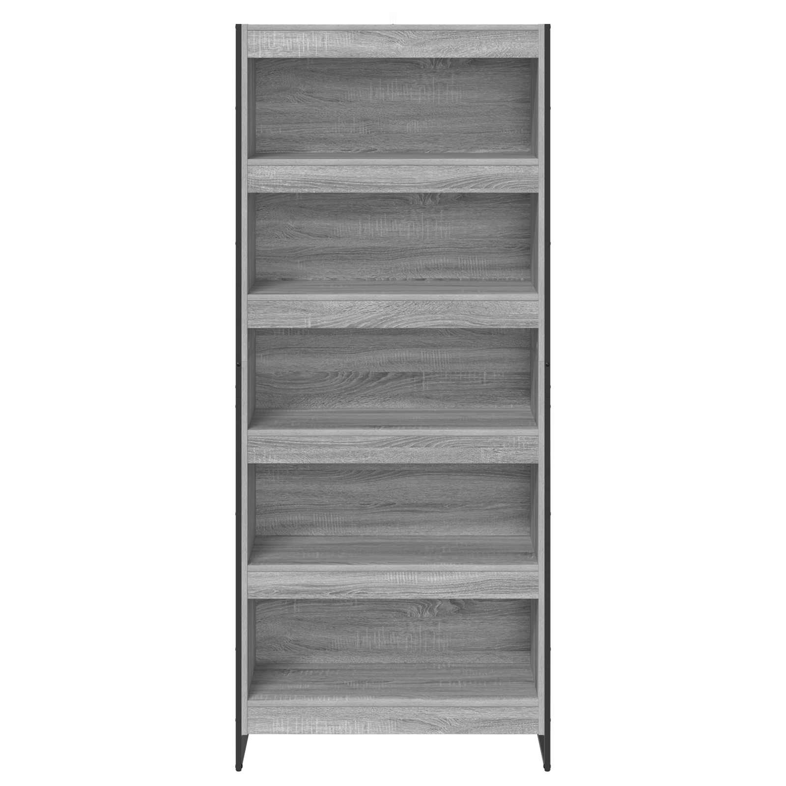 Bücherregal 2 pcs Schwarz Eichen-Optik 60 x 30 x 189,5 cm