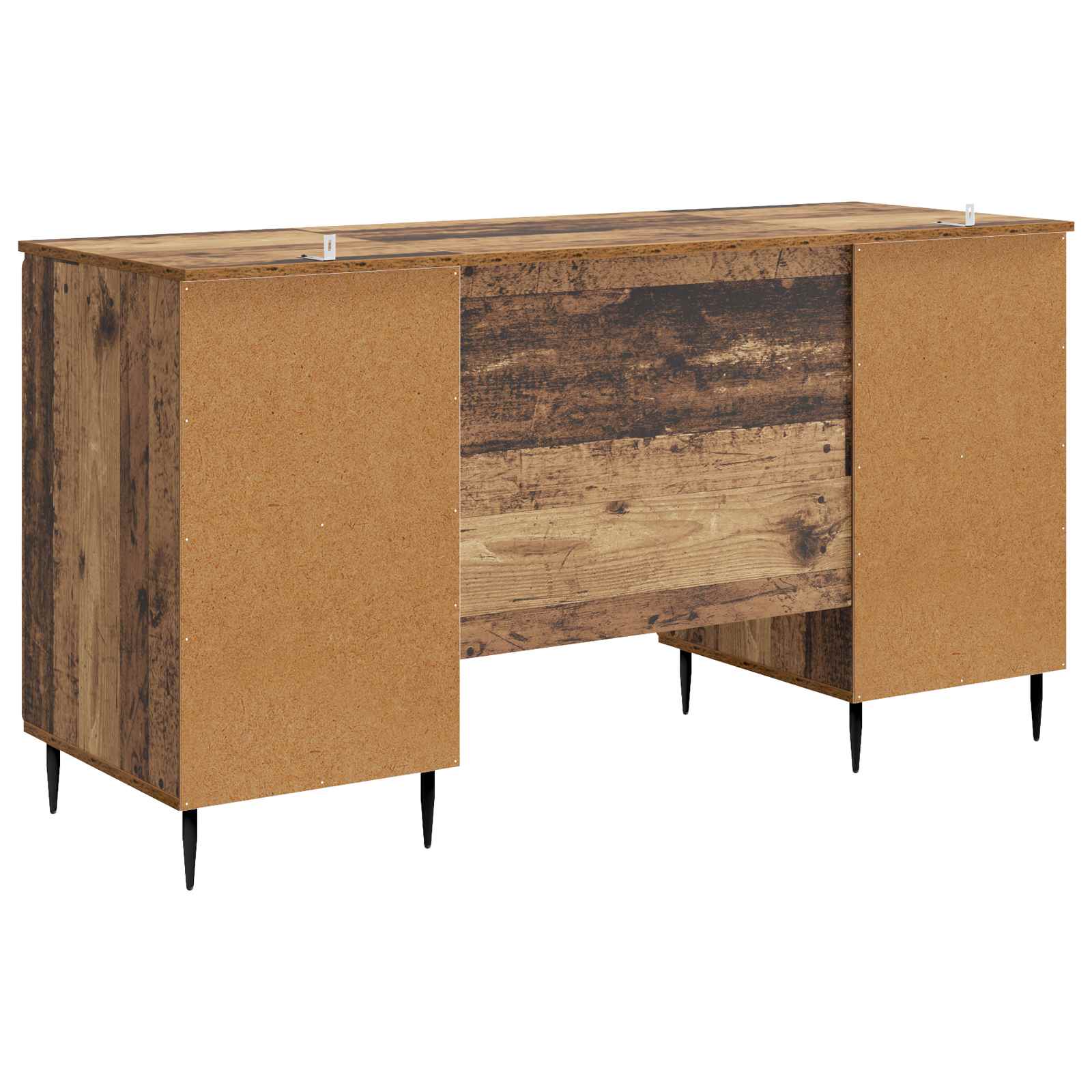 Schreibtisch mit Regal Schwarz 142,5 x 50 x 75 cm Holzwerkstoff