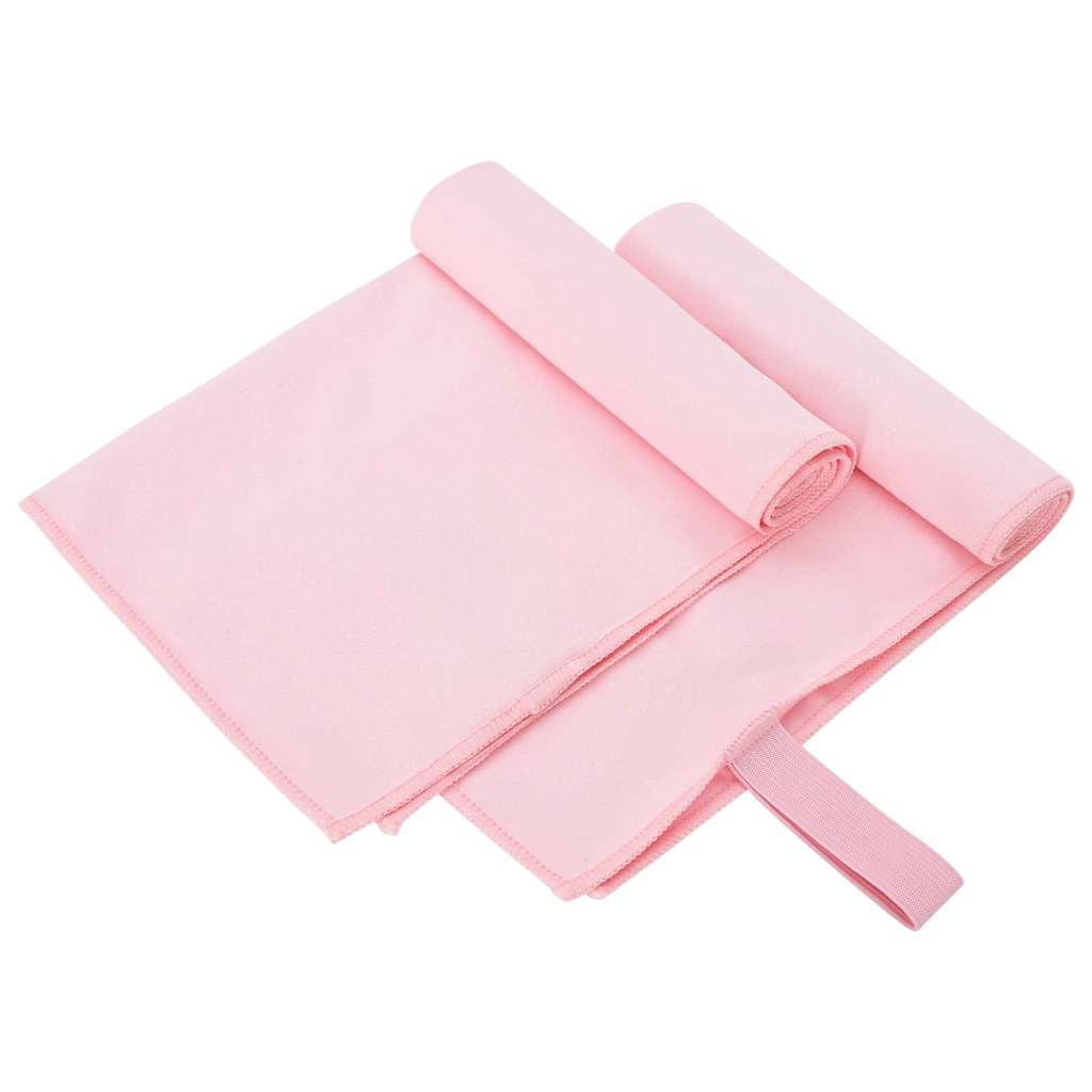 Sporthandtücher 2 pcs Schwarz 50 x 30 cm Polyester und Polyamid