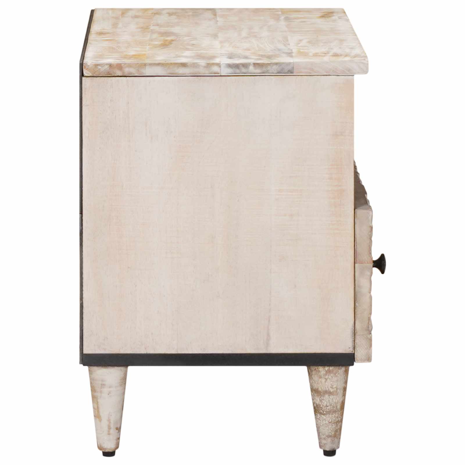 TV-Schränk Braun 70 x 33,5 x 46 cm Massivholz Mango