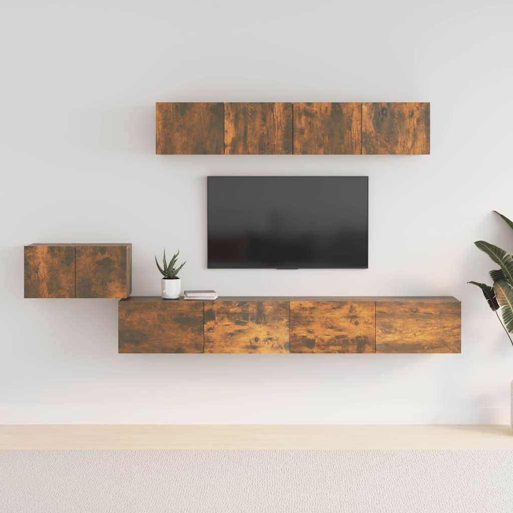 5-tlg. TV-Schrank-Set Weiß Holzwerkstoff