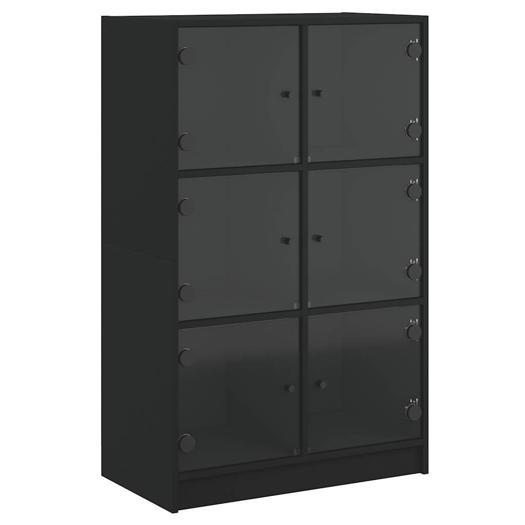 Bücherregal mit Türen Weiß 136x37x109 cm Holzwerkstoff