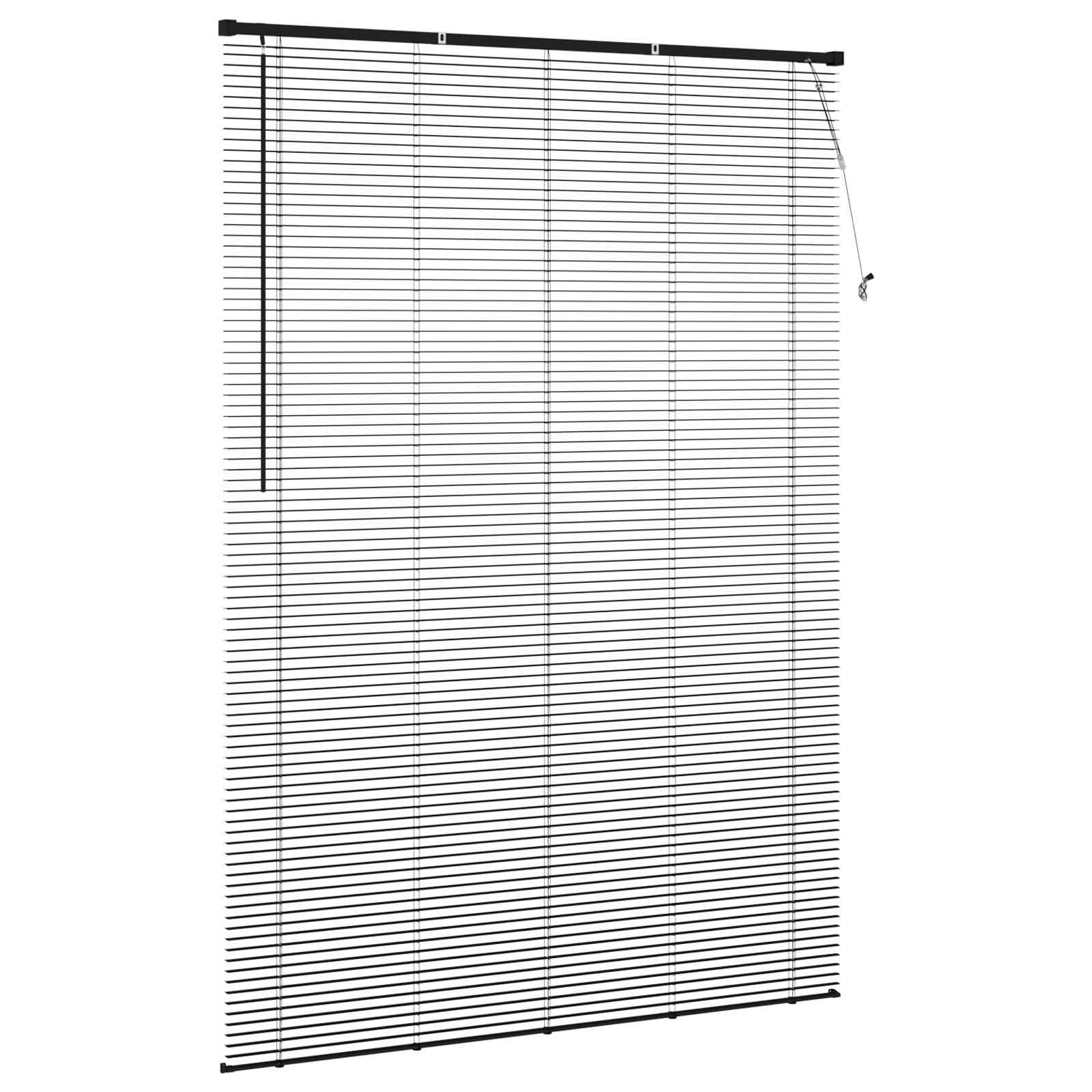 Jalousie Silber Grau 150 x 40 cm 25 mm PVC