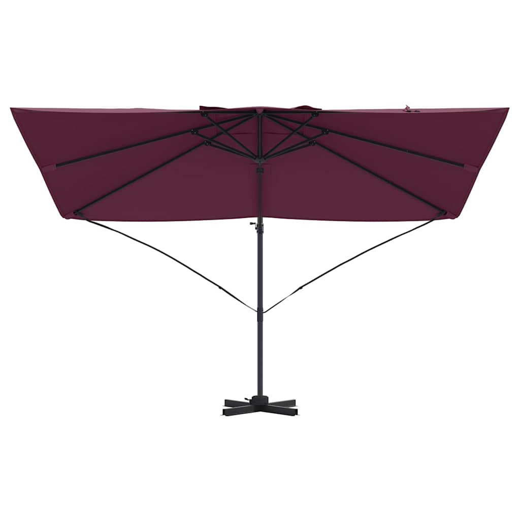 Sonnenschirm Sand 351 x 250 x 260 cm Polyester und Aluminium