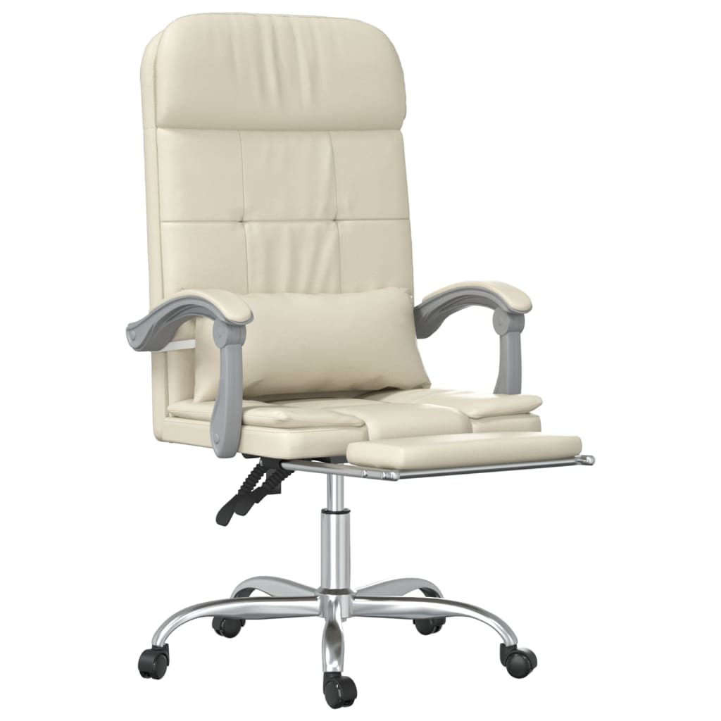 Bürostuhl mit Massagefunktion Schwarz Kunstleder