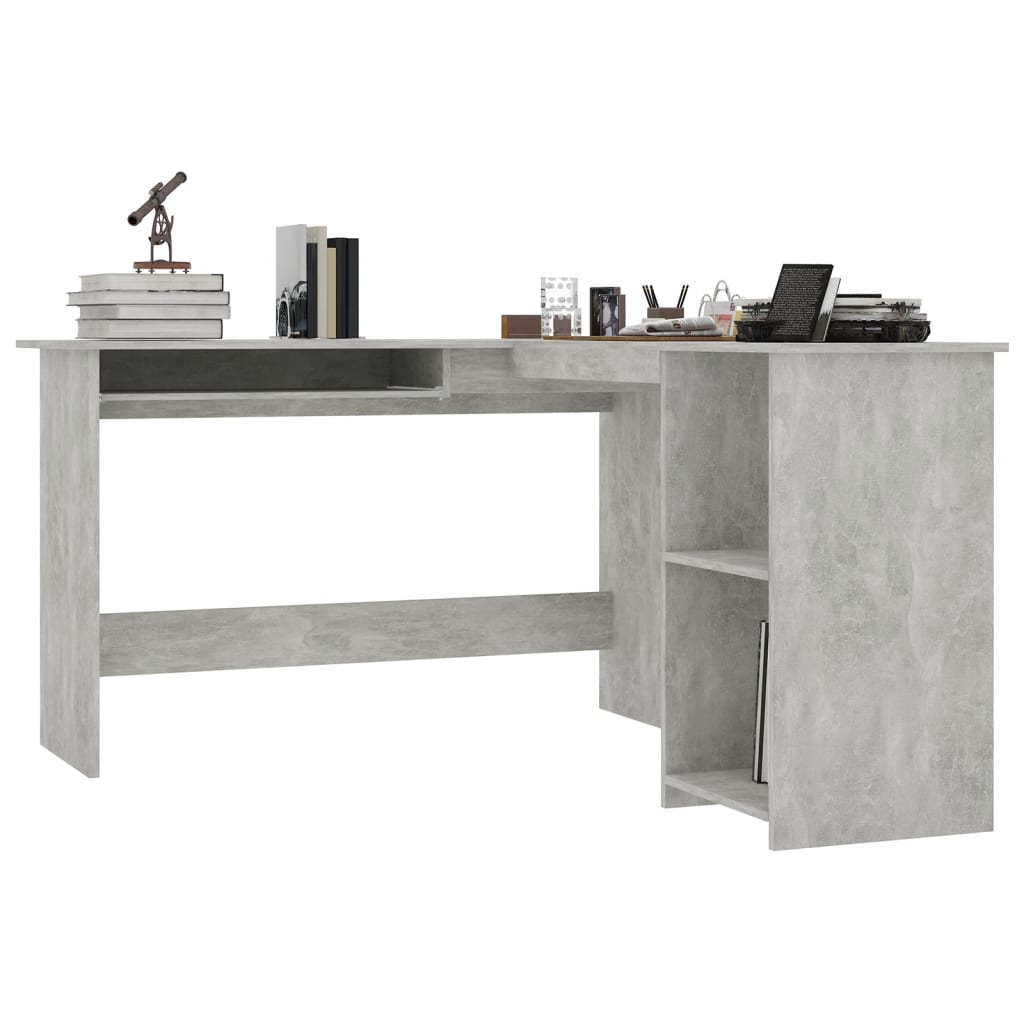 Eckschreibtisch in L-Form Weiß 120x140x75 cm Holzwerkstoff