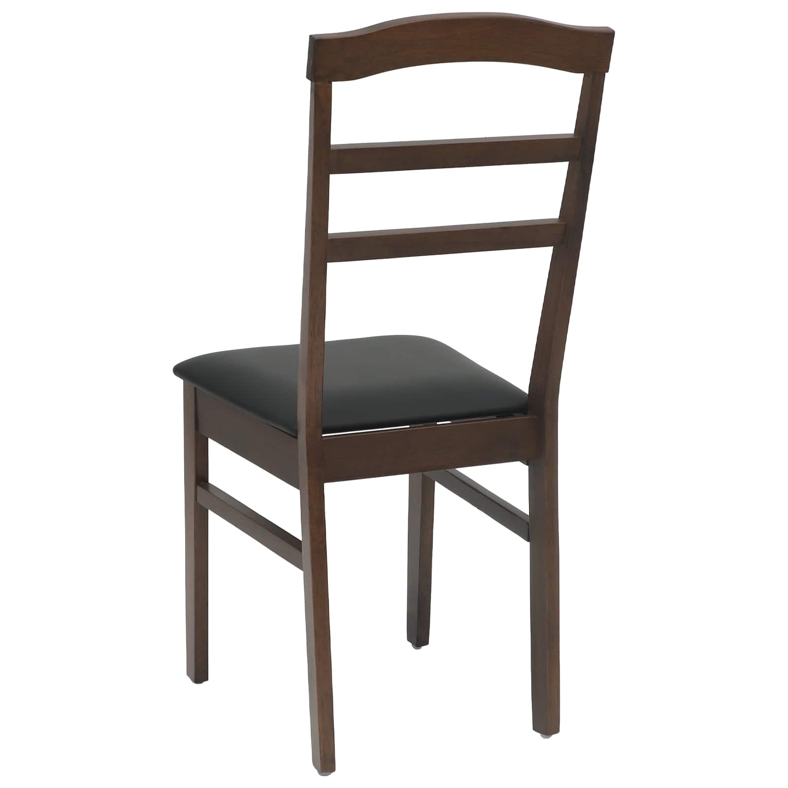 Esszimmerstuhl 2 pcs Hellbraun und hell Massives Gummiholz