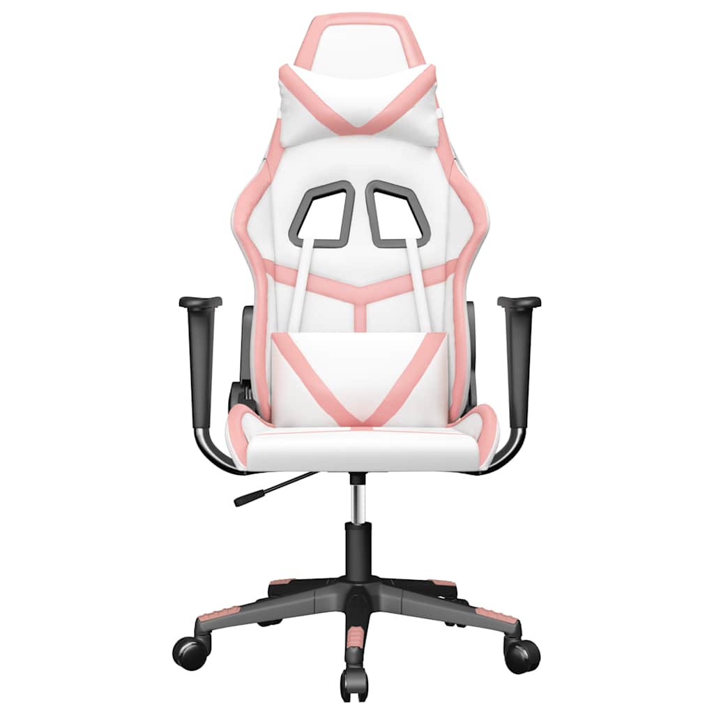 Gaming-Stuhl mit Massagefunktion Schwarz und Grün Kunstleder