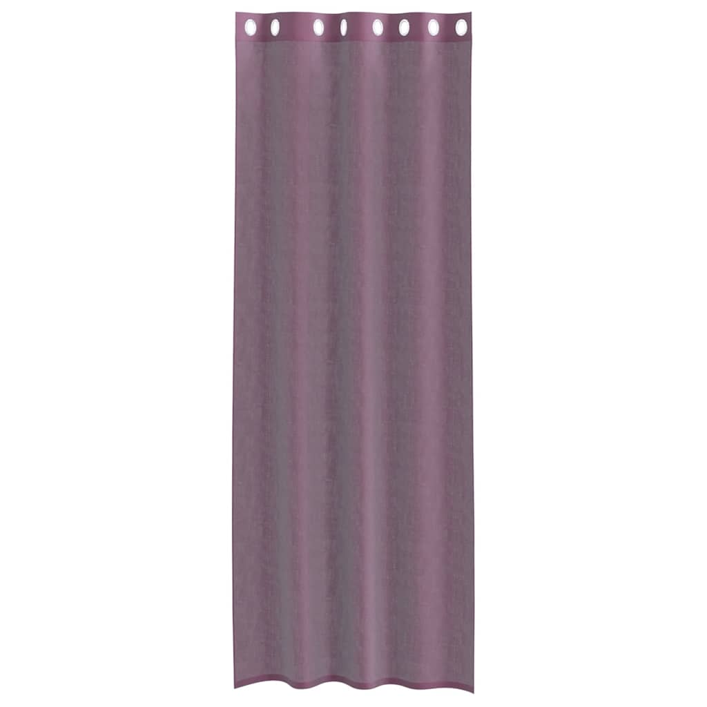 Voile Vorhänge mit Ösen 2 Stk. Apfelgrün 140x140 cm