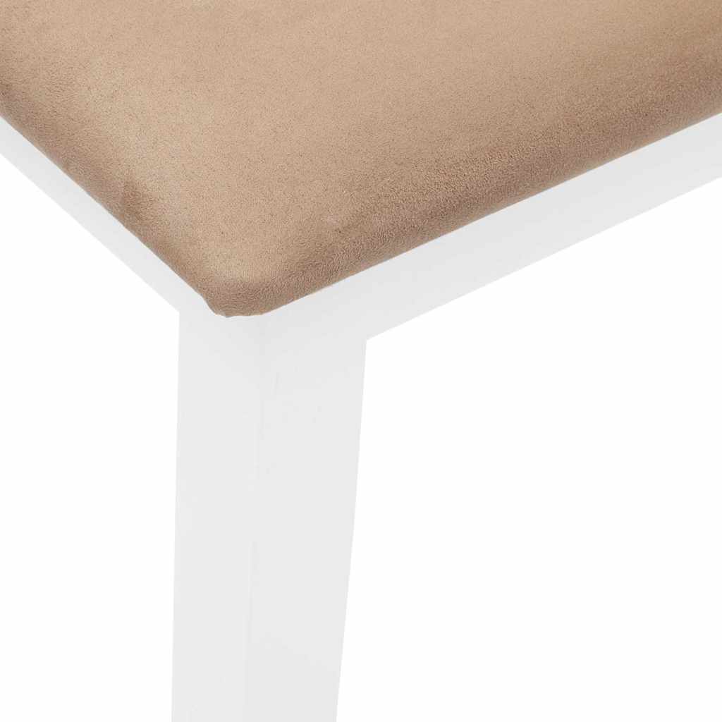 Bank 90 cm Braun Massivholz Gummibaum