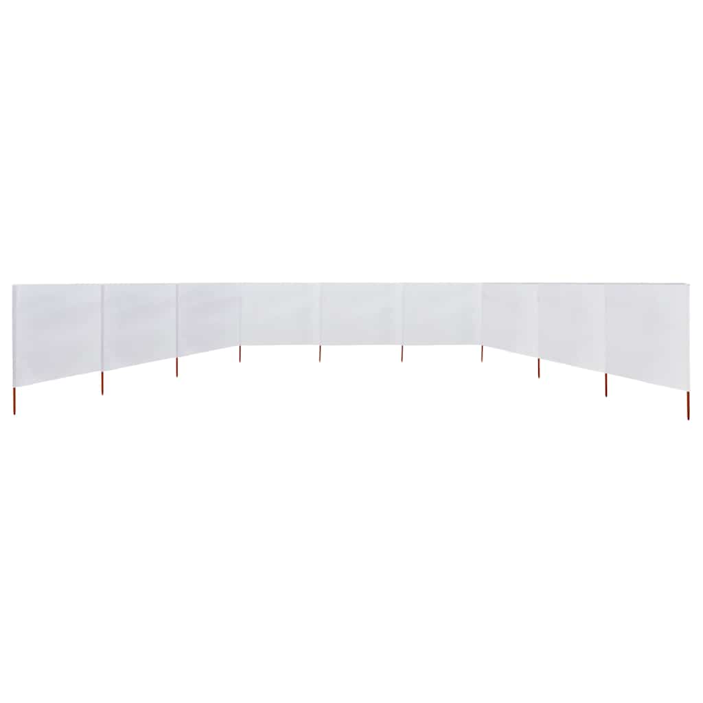 3-teiliges Windschutzgewebe 400 x 120 cm Weiß