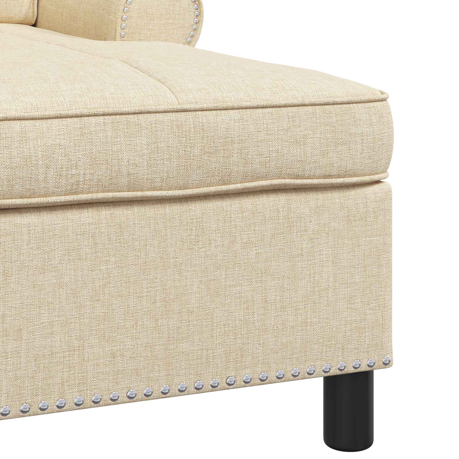 Lounge-Liege mit Kissen Hellgrau 91 x 157 x 91 cm Stoff