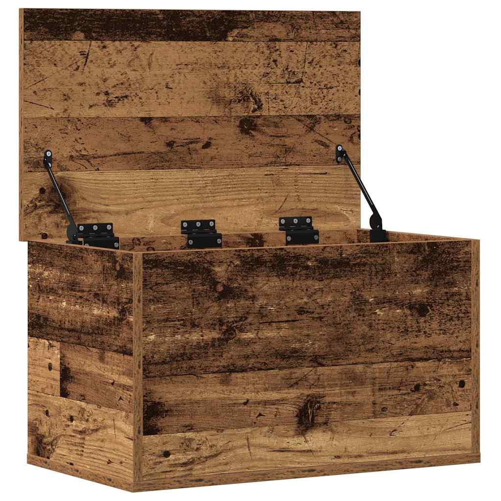 Aufbewahrungstruhe Weiß 84x42x46 cm Holzwerkstoff