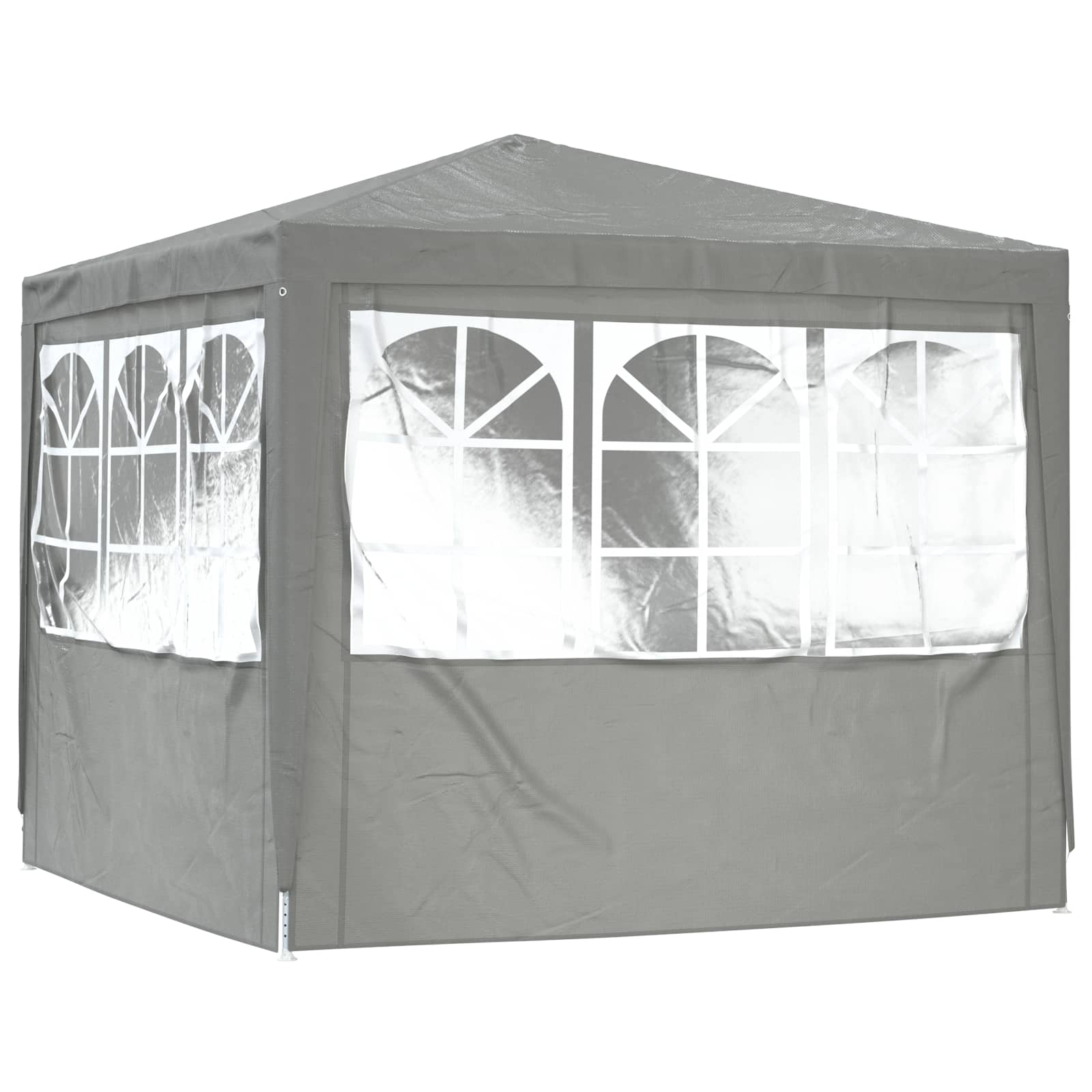 Party-Zelt Rot 200 x 200 x 240 cm PE und Stahl