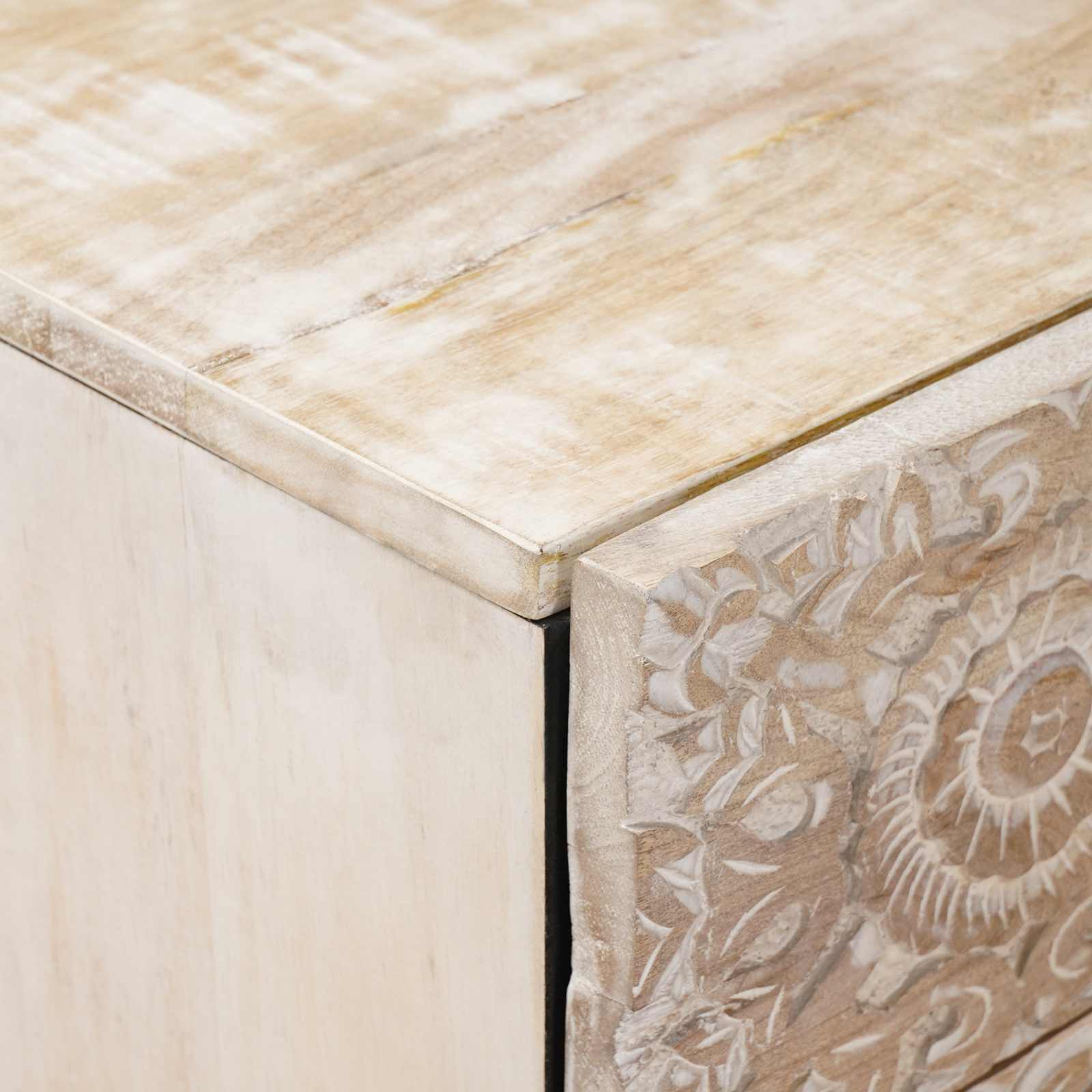 Bettkasten Braun 50 x 33 x 60 cm Massivholz Mango