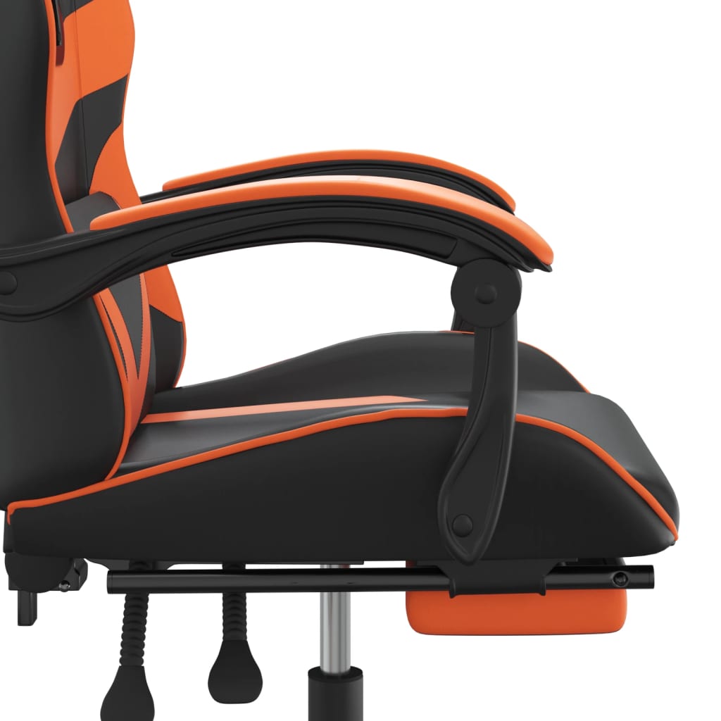 Gaming-Stuhl Drehbar Schwarz und Rot Kunstleder
