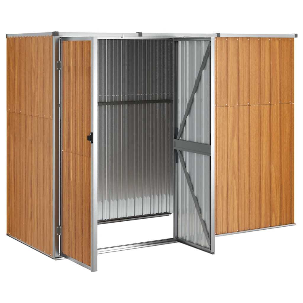 Gerätehaus Grün 88x89x161 cm Verzinkter Stahl