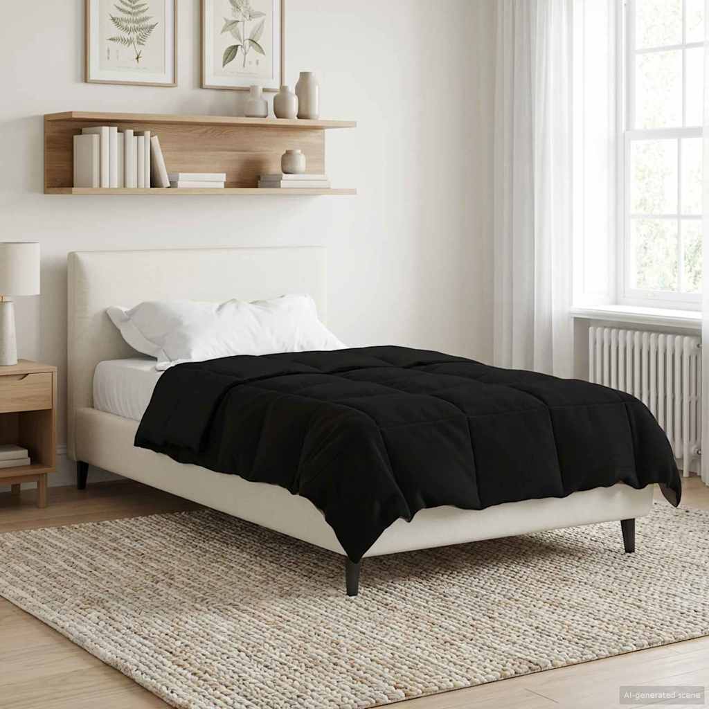 Ganzjahresbettdecke Anthrazit 135 x 200 cm Mikrofaser
