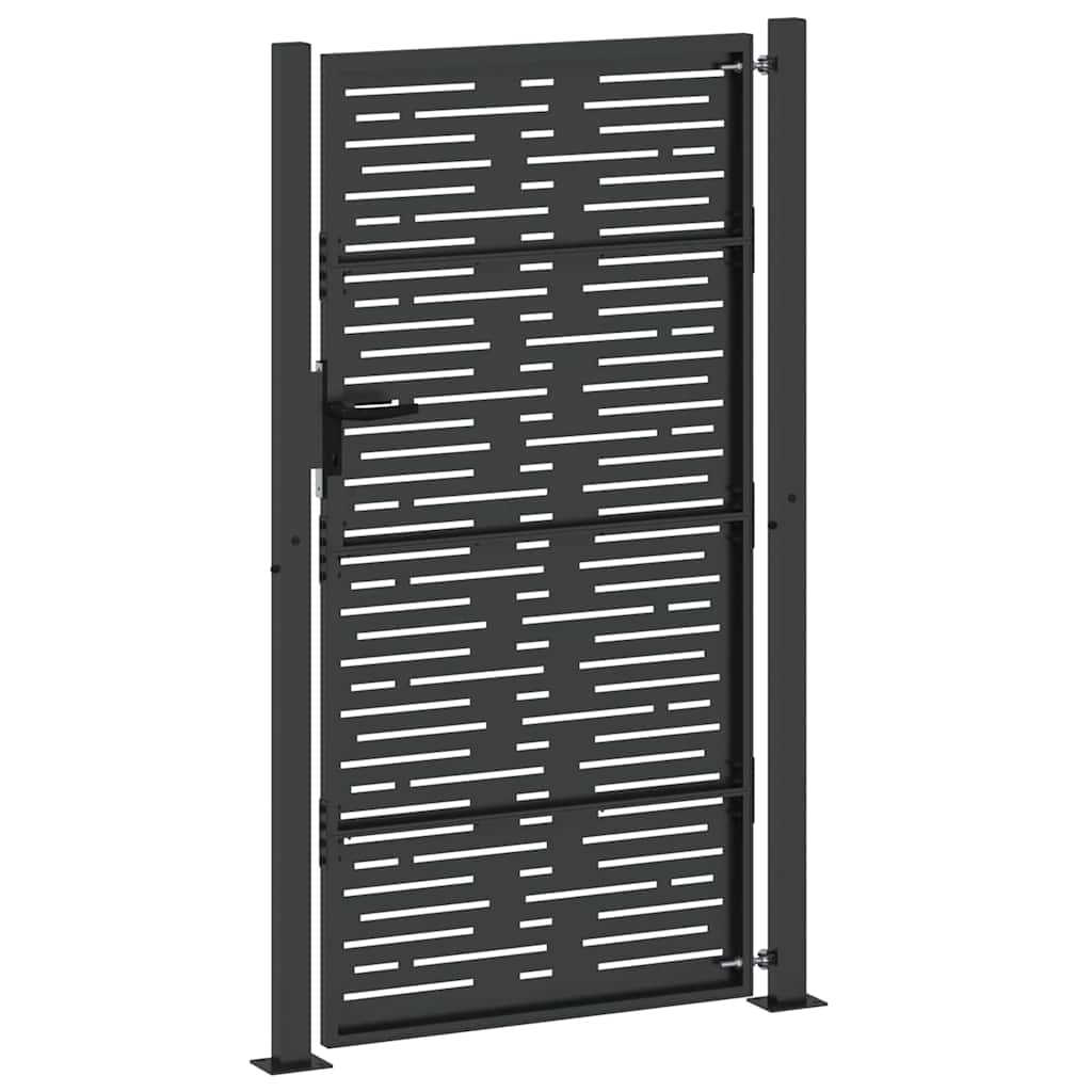 Gartentor 100x75 cm Cortenstahl Quadratisches Design