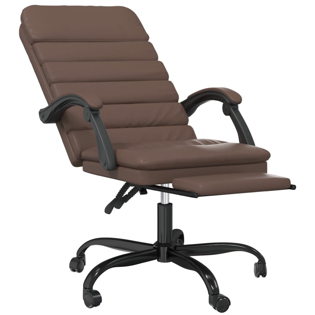 Bürostuhl mit Massagefunktion Schwarz Kunstleder