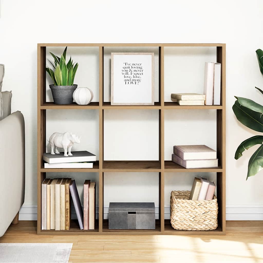 Bücherregal Weiß 137,5x29x137,5 cm Holzwerkstoff
