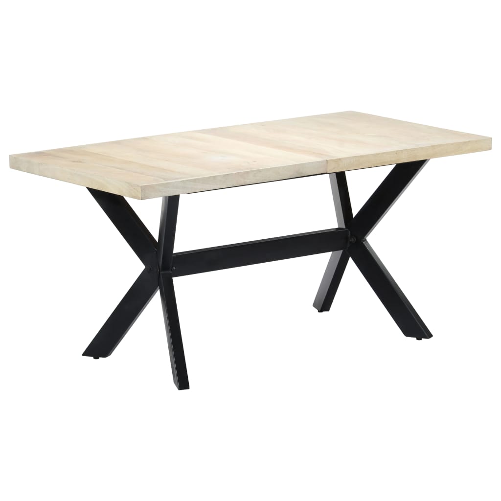 Esstisch Massivholz Mango und Stahlgestell 180 cm
