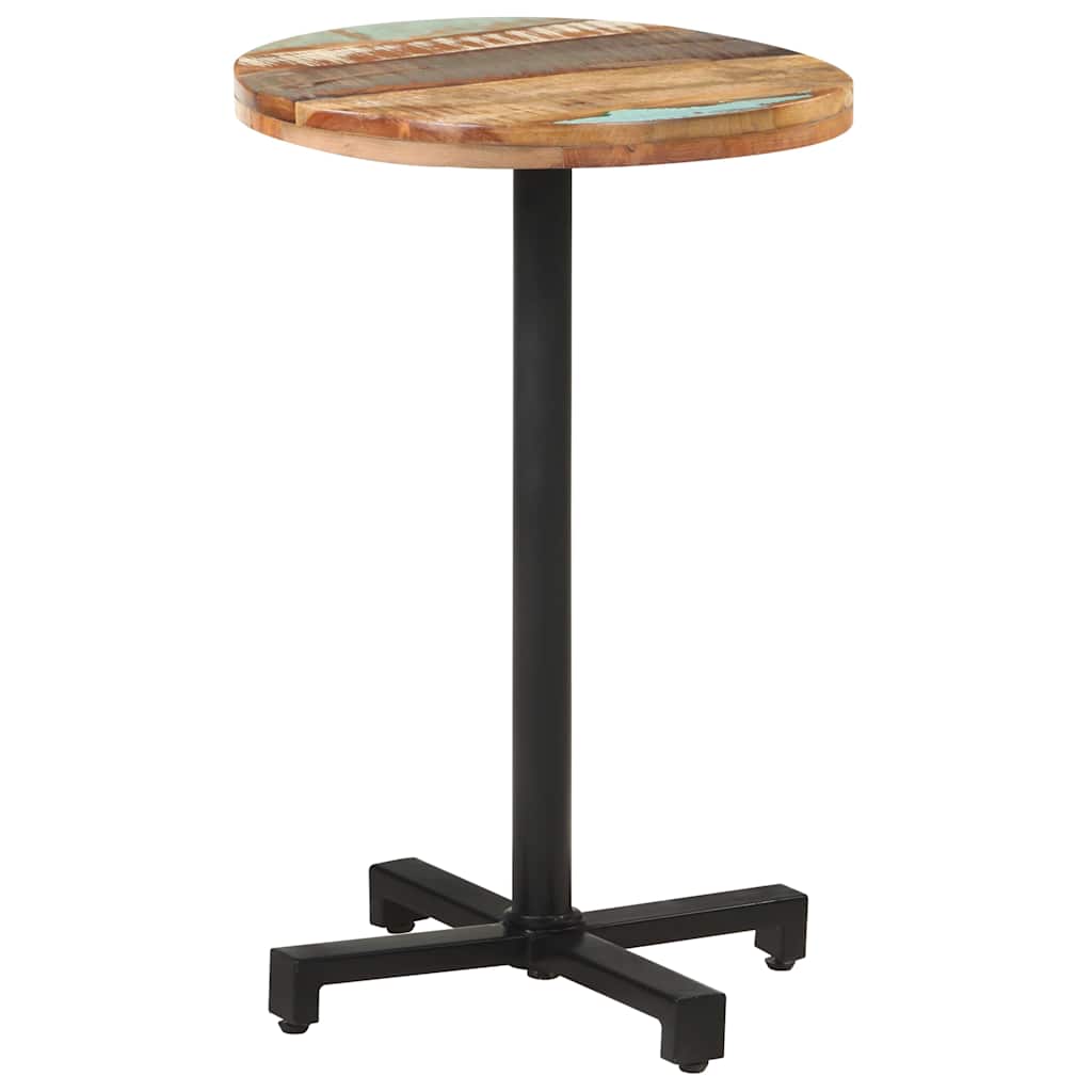 Bistrotisch Rund Ø60x75 cm Raues Mangoholz