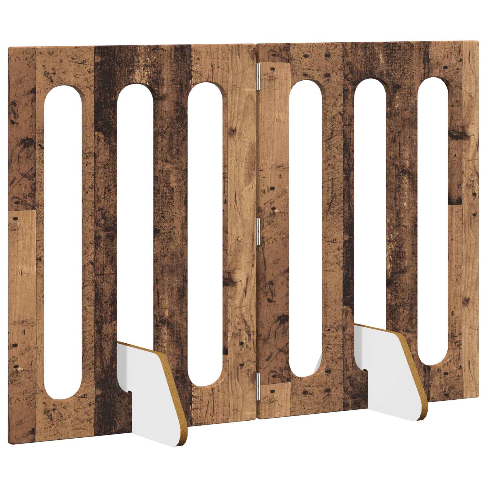 Faltbarer Haustierzaun 2 pcs Weiß 100,5 x 38 x 70 cm