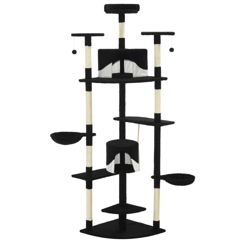 Katzen-Kratzbaum Sisal 203 cm Beige und Weiß