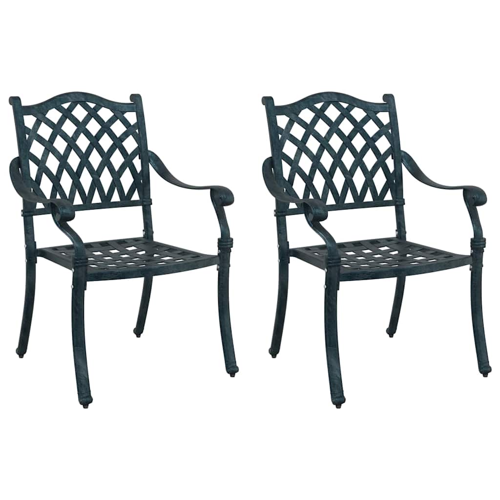 Gartenstuhl 2 pcs Bronze 56 x 55 x 92,5cm Aluminium