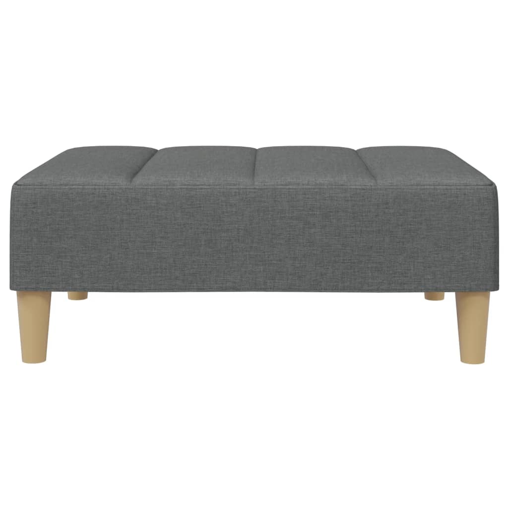 Fußhocker Hellgrau 77x55x31 cm Stoff