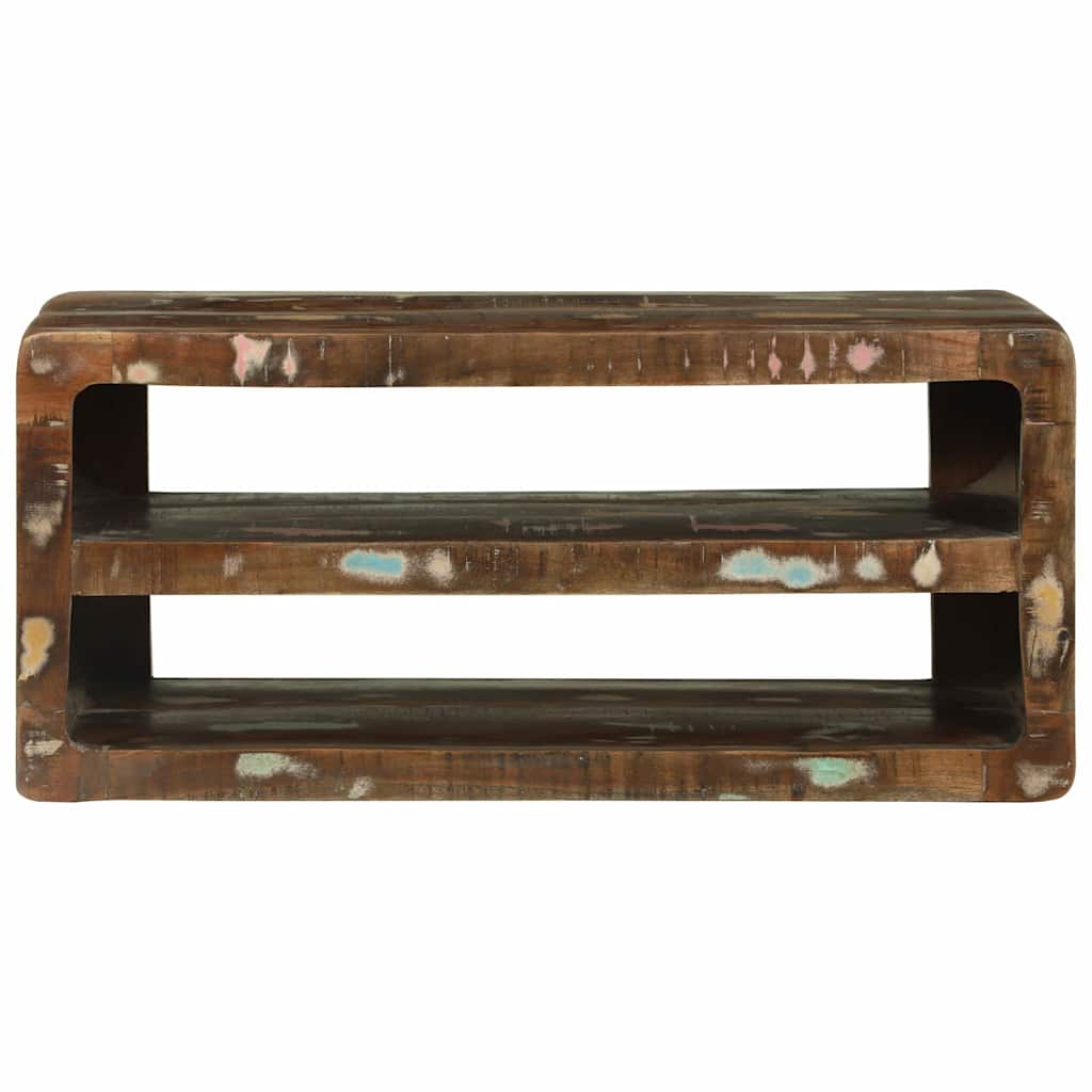 TV-Schränk mit Regal Braun 60 x 32 x 36 cm Massivholz Mango