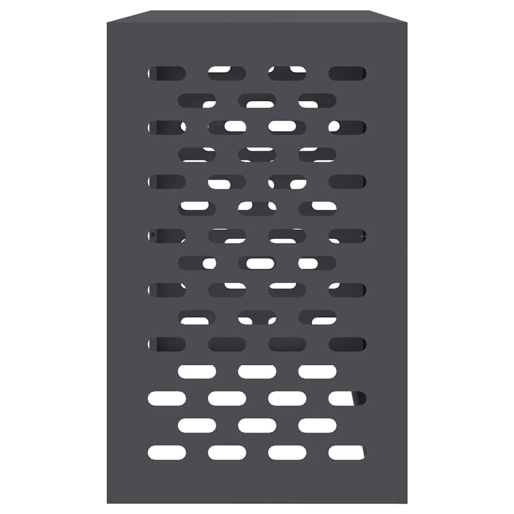 Klimaanlagenabdeckung Schwarz 90 x 40 x 60 cm Stahl
