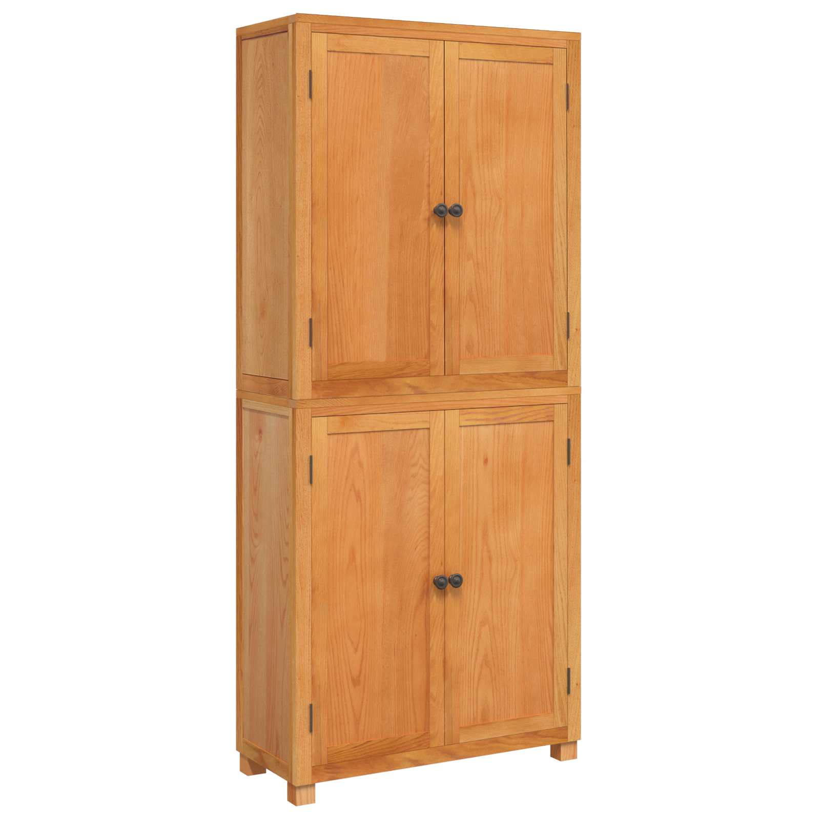 Aufbewahrungsmöbel-Set mit Regal 2 Stk. Natur 80 x 35 x 185 cm