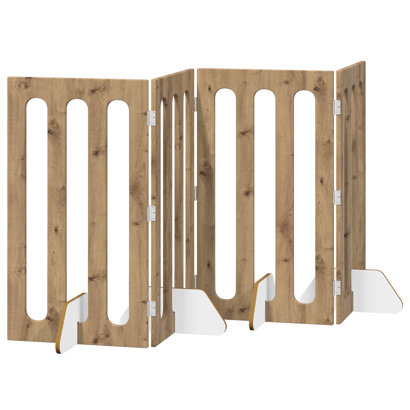Faltbarer Haustierzaun 2 pcs Weiß 100,5 x 38 x 70 cm