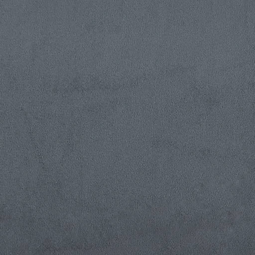 Bett mit Matratze "Hanko" Hellgrau 80x200 cm Samt