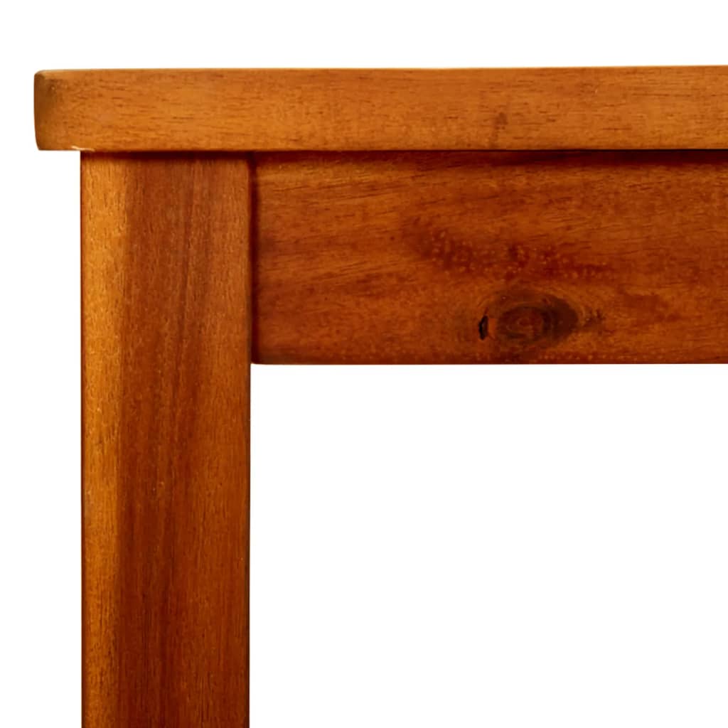 Couchtisch Helles Akazienholz 45 x 45 x 36 cm Massivholz Akazie