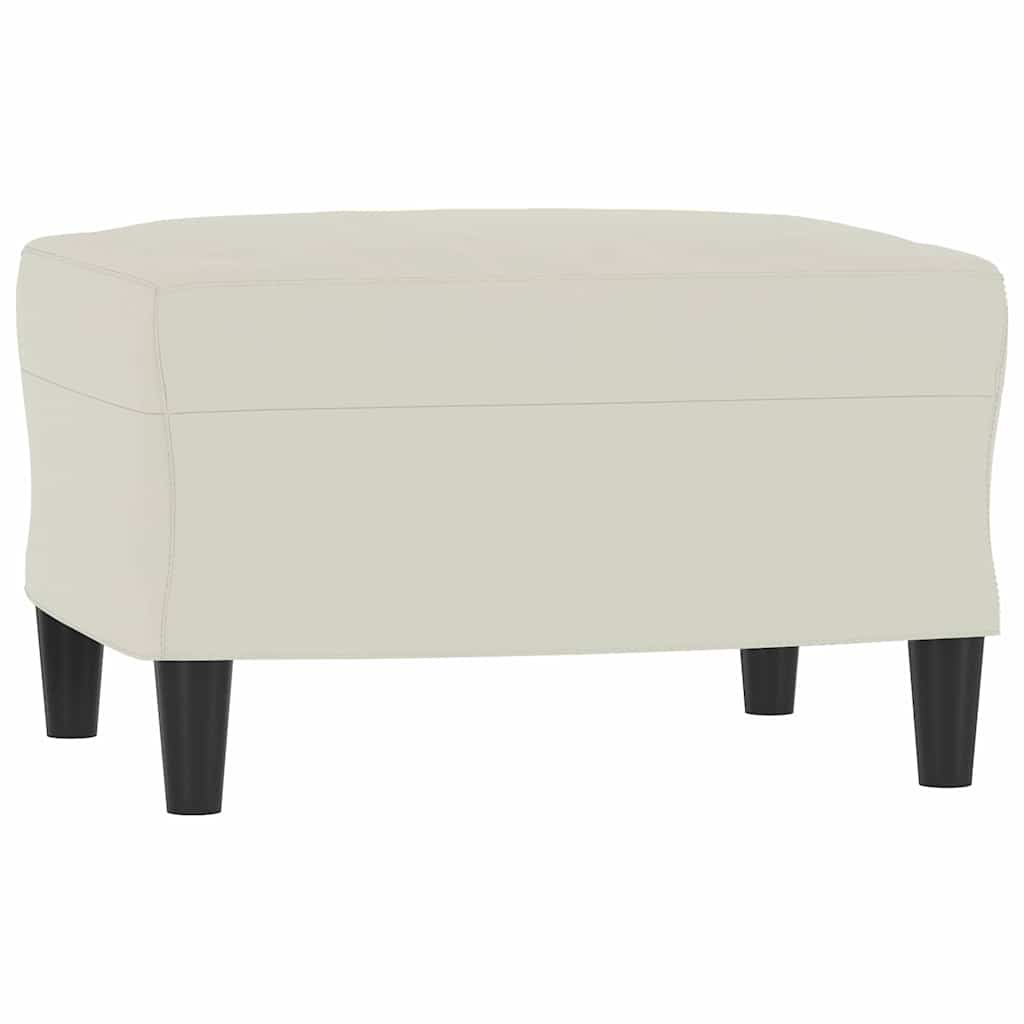 3-Sitzer-Sofa mit Hocker Rosa 180 cm Samt
