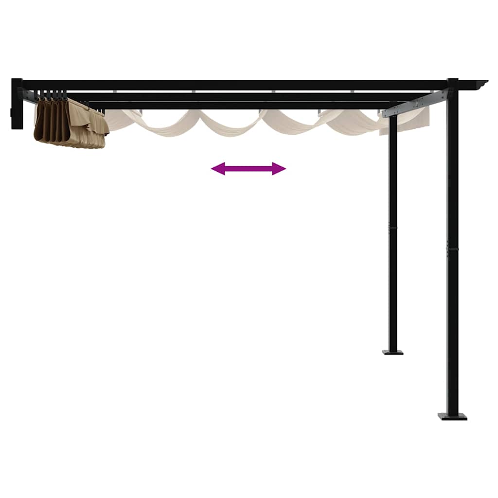 Pavillon 300 x 300 x 200 cm Creme Polyester