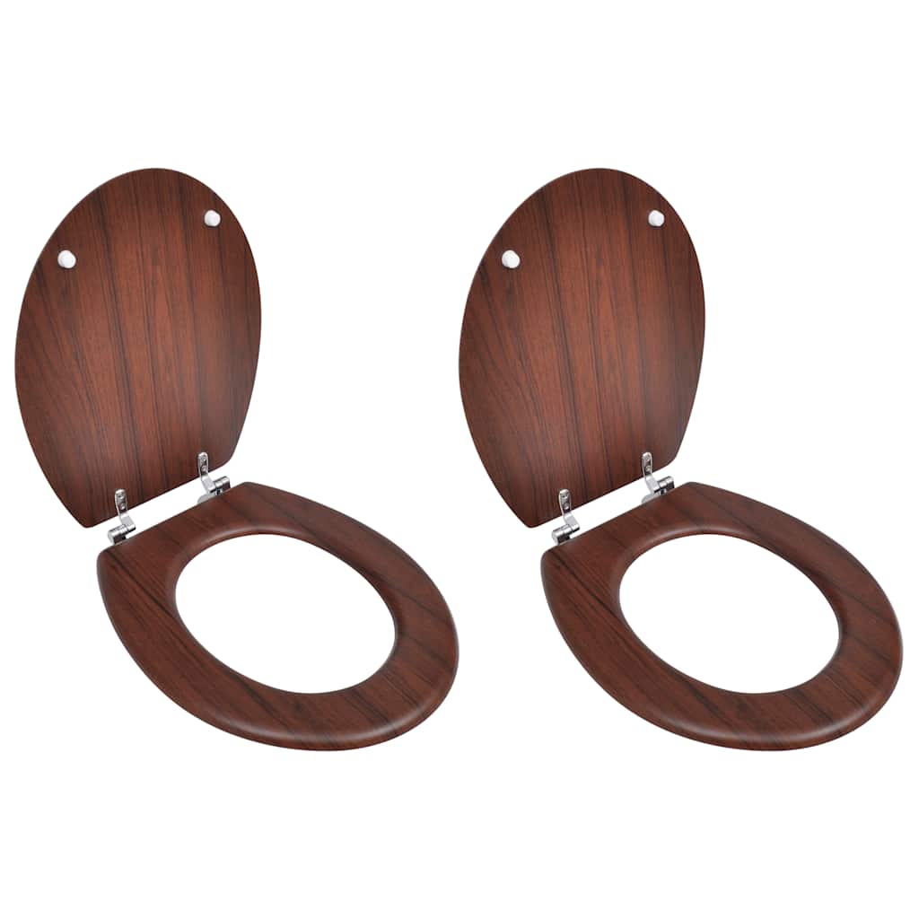 Toilettensitz MDF Deckel Schlichtes Design Weiß