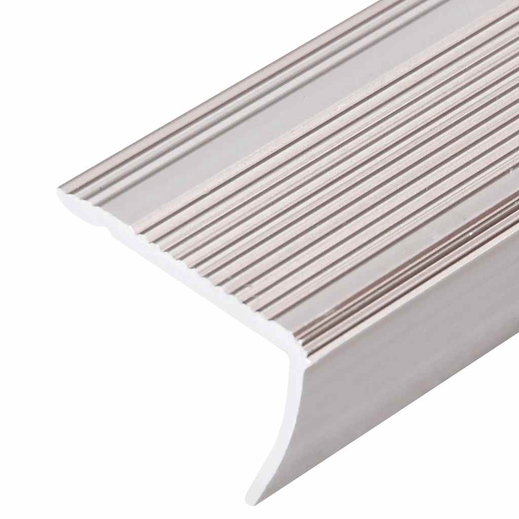 Treppenkantenprofile in L-Form 15 Stk. Aluminium 90 cm Silbern