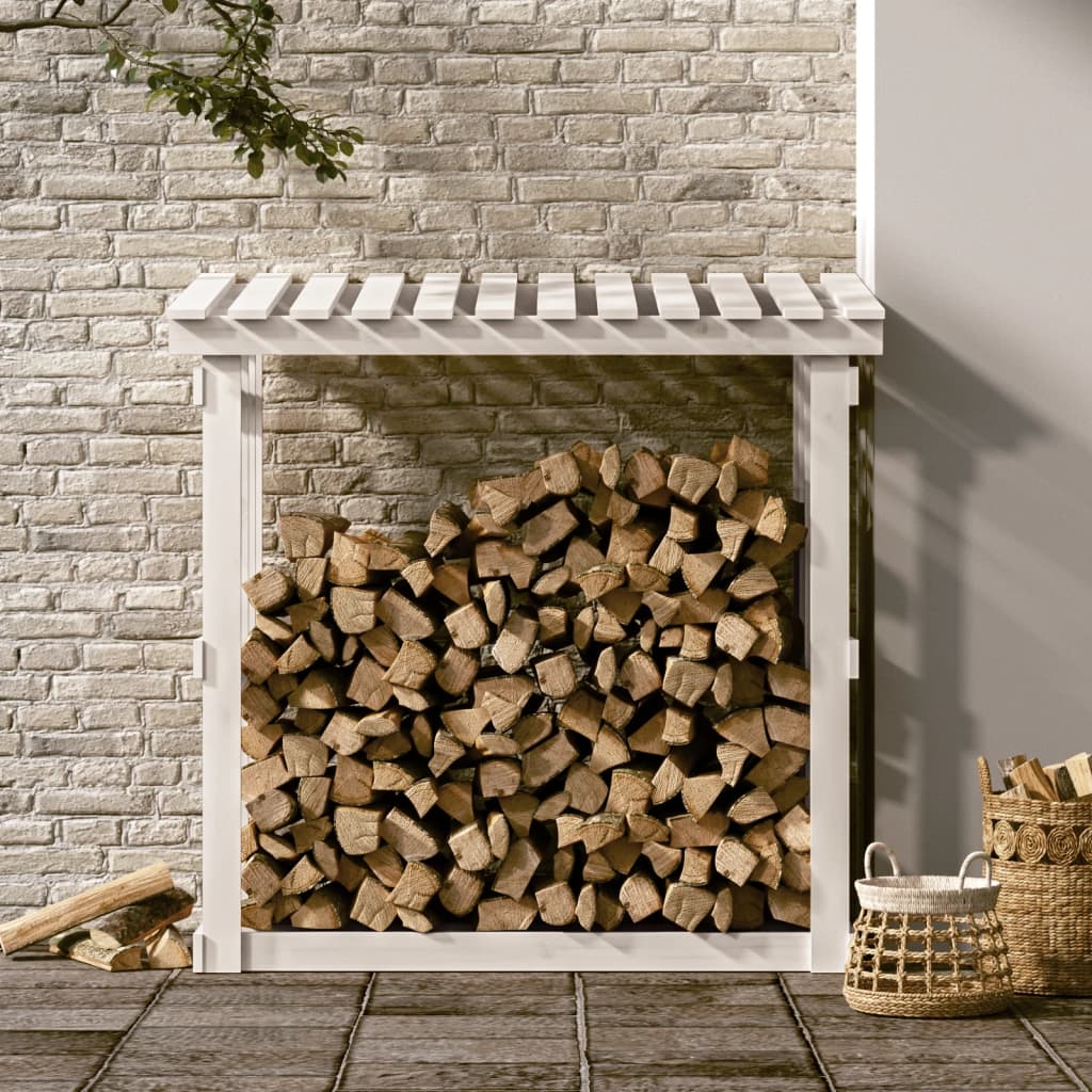 Kaminholzregal 108x64,5x109 cm Massivholz Kiefer