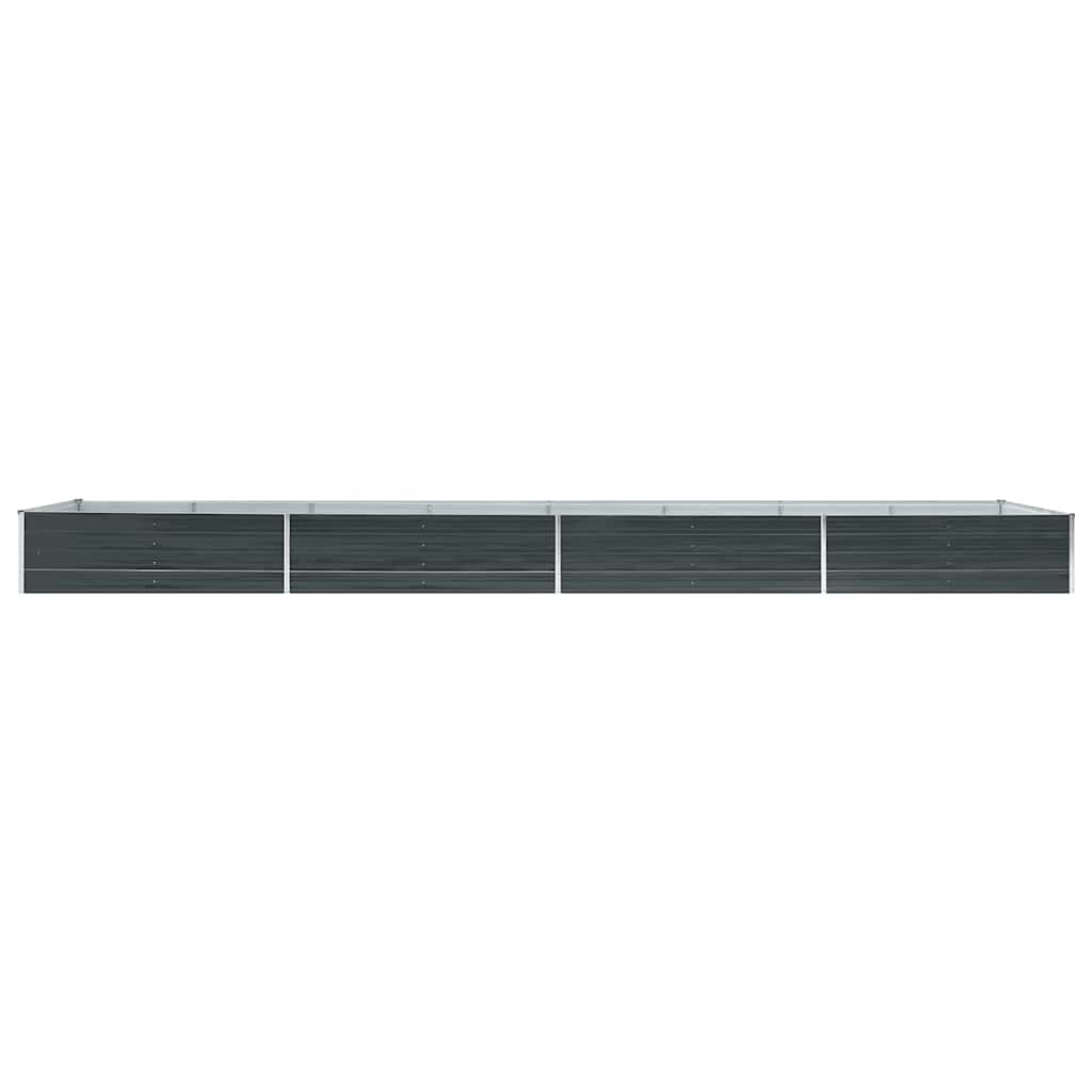 Hochbeet Anthrazit 160 x 80 x 77 cm Verzinkter Stahl